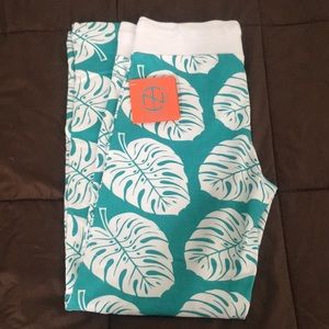 Tracy Negoshian Lulu Sweats in Falm Frond White